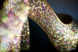 Zapatos con Glitter brillos dorados únicos